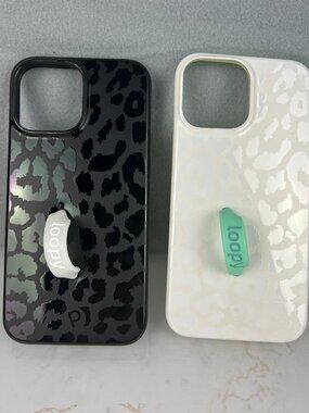 Loopy Phone Case 2PK Cheetah Print 6.7" iPhone Screens